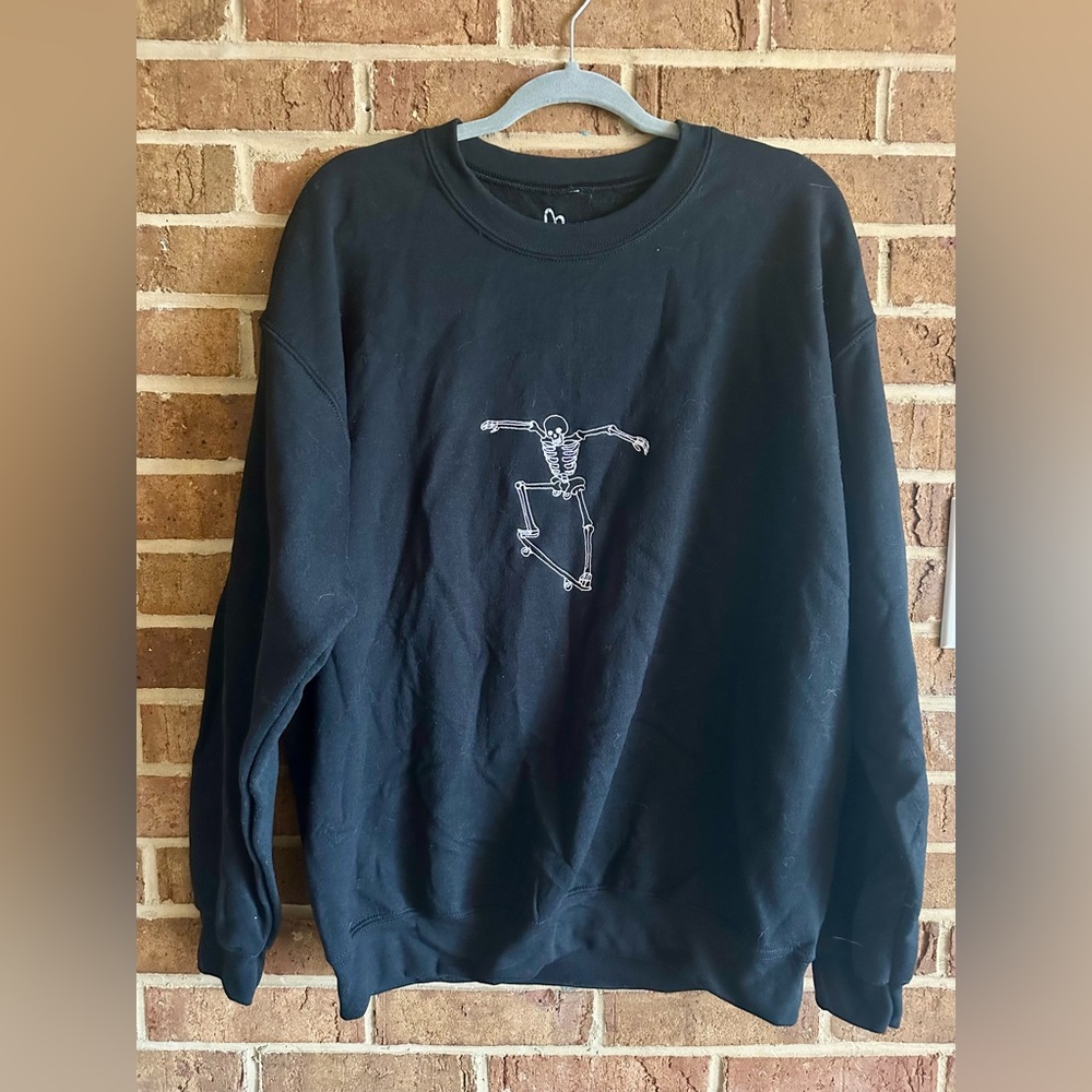 TILT Skeleton Skateboarding Crewneck